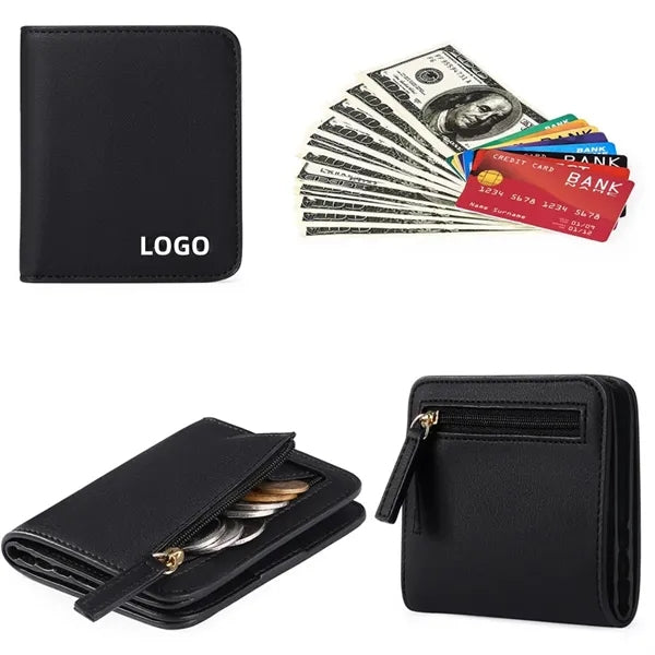 Thin Leather Zipper Mini Purse For Women Gift