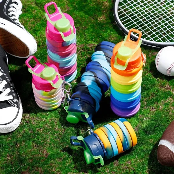 Silicone Collapsible Sports Water Bottles 17oz