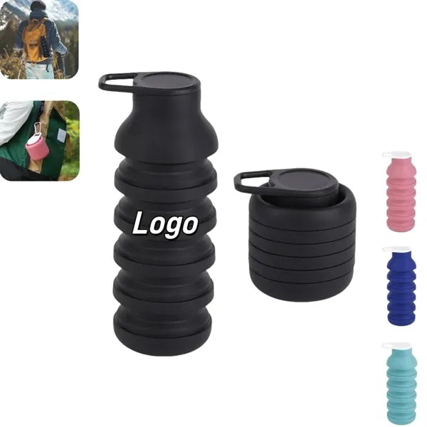 Silicone Collapsible Sports Water Bottles 20 oz