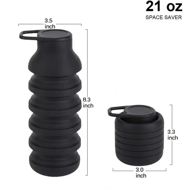 Silicone Collapsible Sports Water Bottles 20 oz