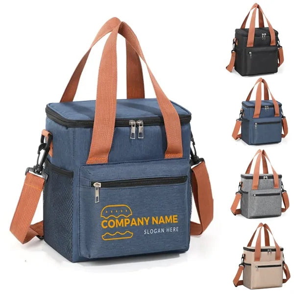 8-Can PEVA Cooler Bag w/ Adjustable Strap & Multiple Pockets