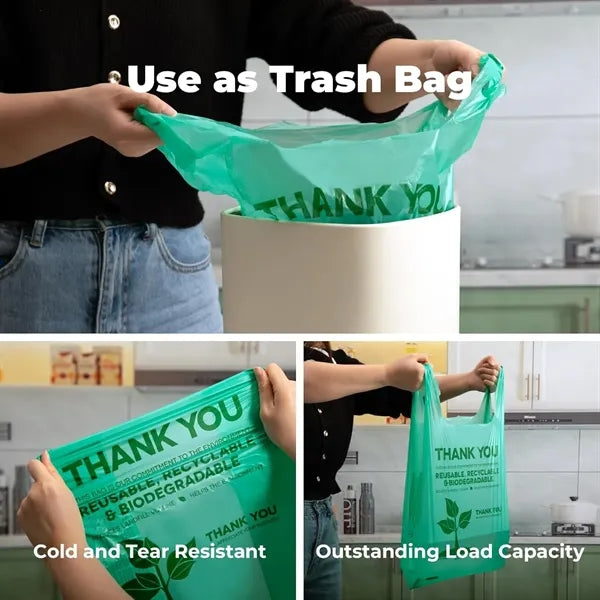 Supermarket Biodegradable Shopping Tote Daily-use PlasticBag