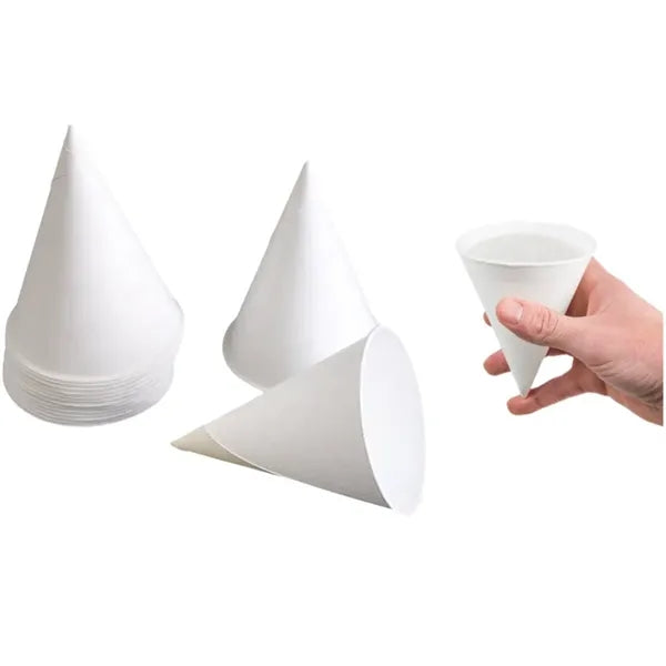 3.7oz Hotel Airport Office Disposable Paper Cone Cup