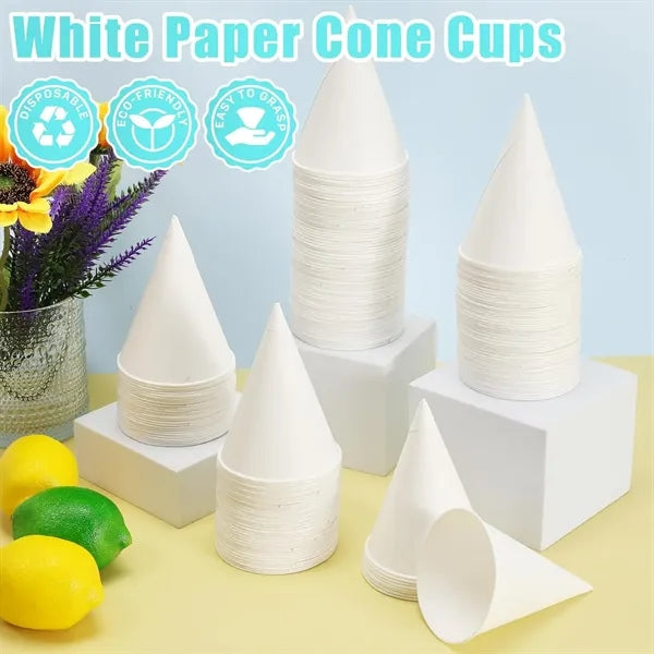 3.7oz Hotel Airport Office Disposable Paper Cone Cup