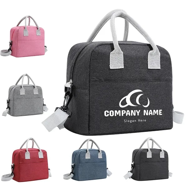 10-Can Solid Color Insulated Cooler Tote with Handle & Strap