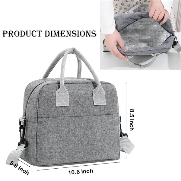 10-Can Solid Color Insulated Cooler Tote with Handle & Strap