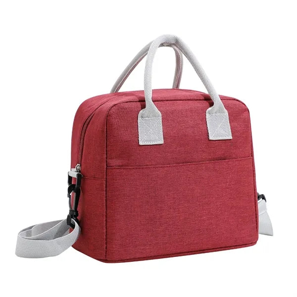 10-Can Solid Color Insulated Cooler Tote with Handle & Strap