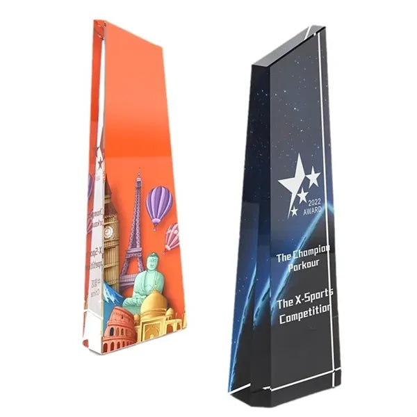 Crystal Trophy Award Employees Plaques Custom