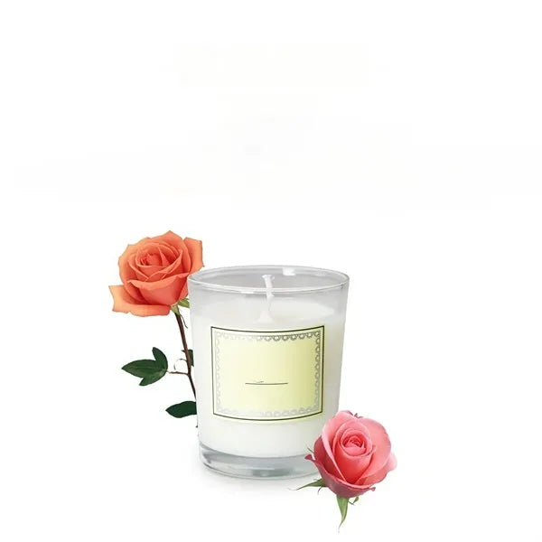 White Glass Scented Candle