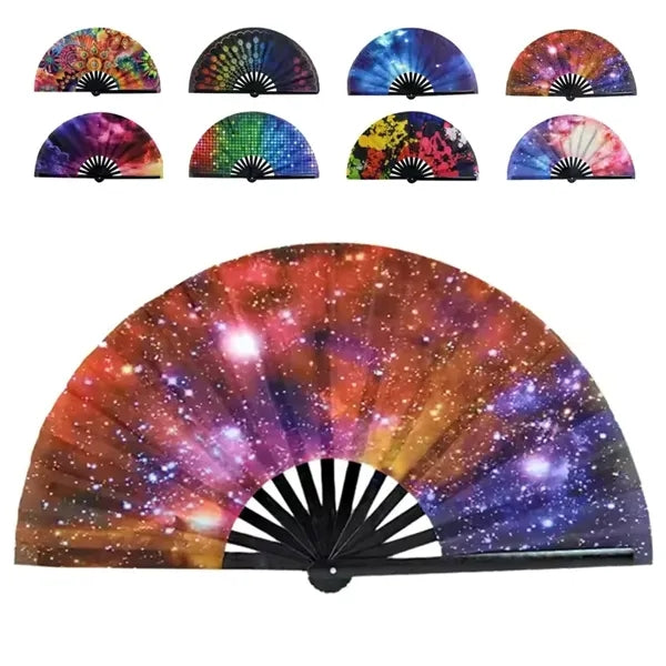 Large Folding Bamboo Fans