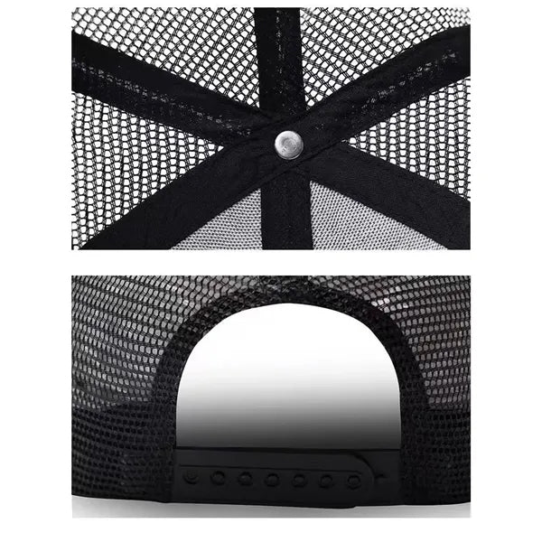 Polyester Foam/Round Visor "SNAP" 5 Panel Mesh Back Hat