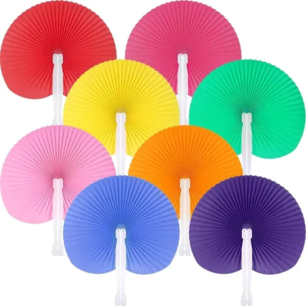 Rainbow Folding Fan