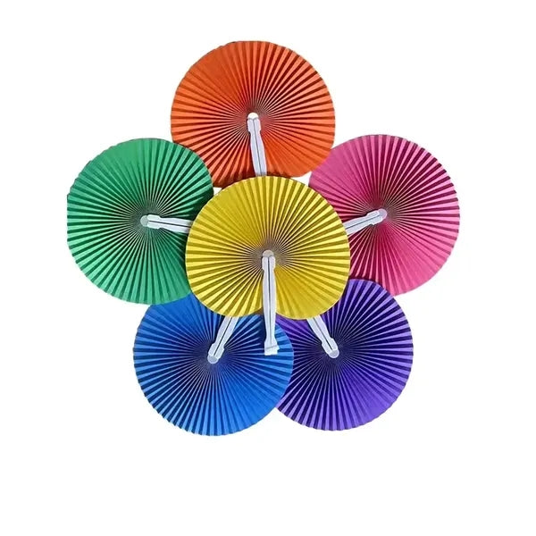 Rainbow Folding Fan