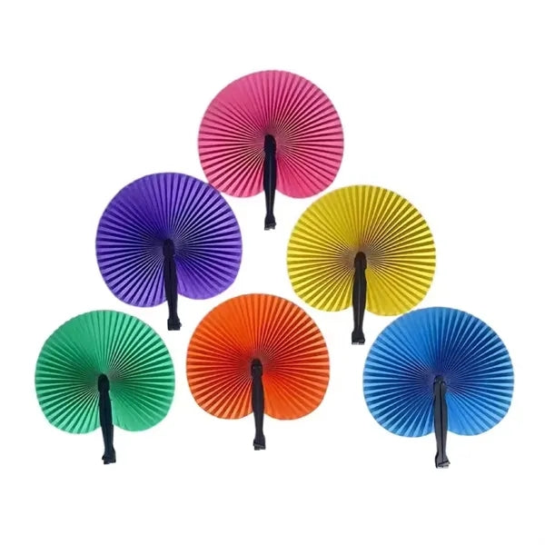 Rainbow Folding Fan