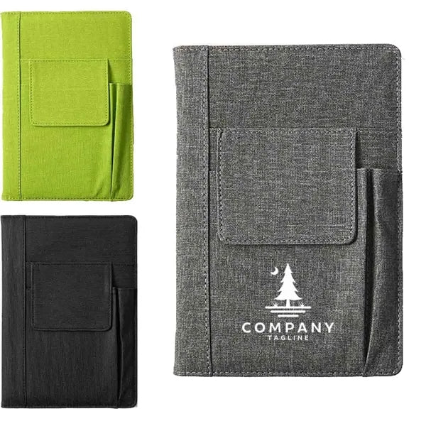 PU Leather Journal Notebook with Pockets
