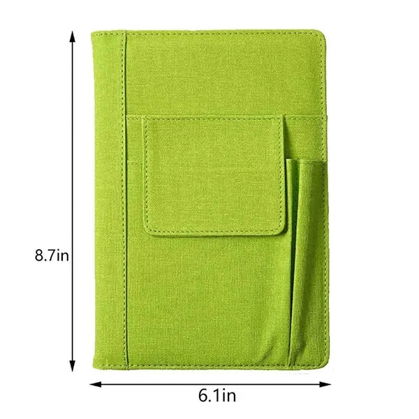 PU Leather Journal Notebook with Pockets