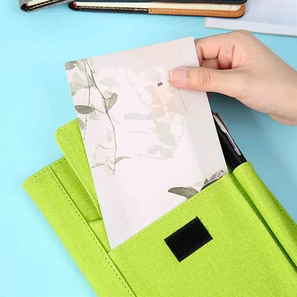 PU Leather Journal Notebook with Pockets