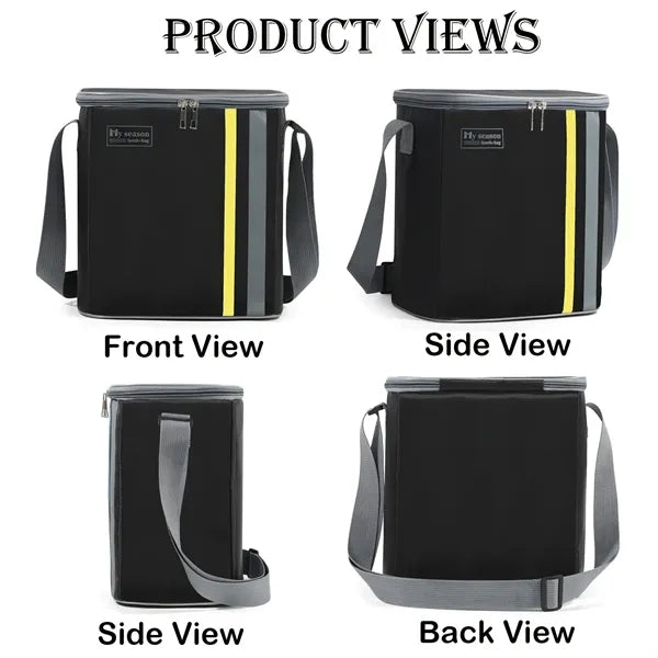 10-Can Colorblock Cooler Bag with Shoulder Strap