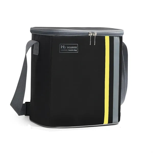 10-Can Colorblock Cooler Bag with Shoulder Strap