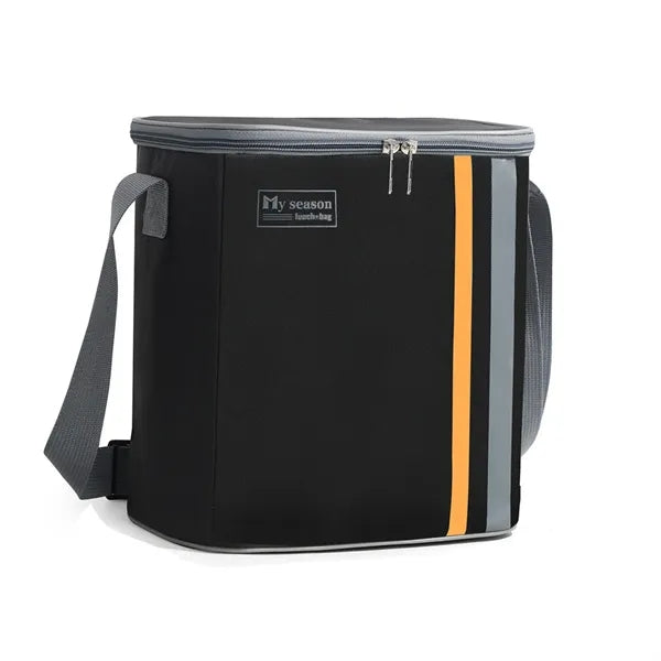 10-Can Colorblock Cooler Bag with Shoulder Strap