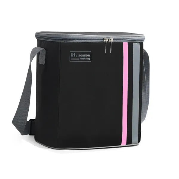10-Can Colorblock Cooler Bag with Shoulder Strap