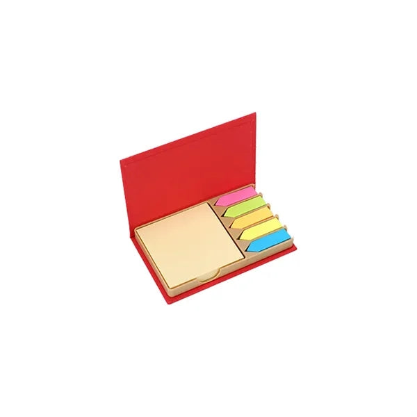 2-in-1 Sticky Notes & Colorful Page Markers Set