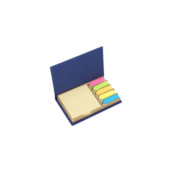 2-in-1 Sticky Notes & Colorful Page Markers Set