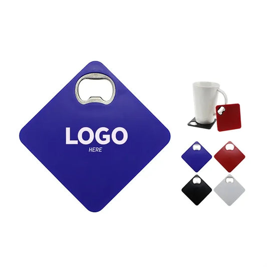 Square Bottle Opener Coaster
