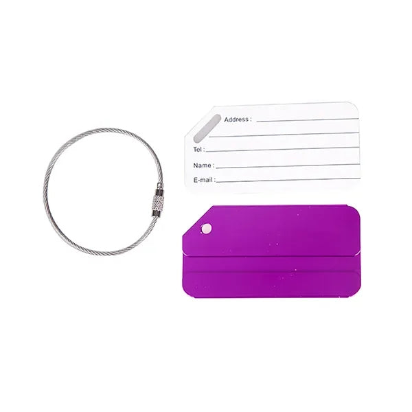 Aluminum Luggage Tag with Name Card