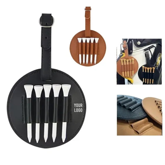PU Leather Golf Tee Carrier