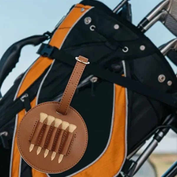 PU Leather Golf Tee Carrier