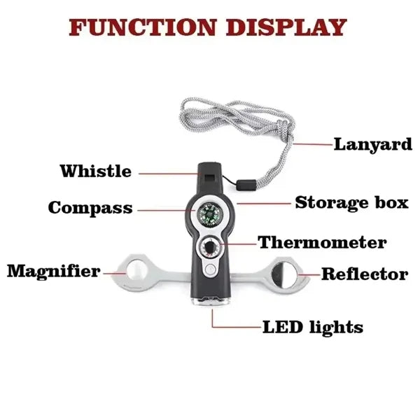 Multi Function Whistle Compass
