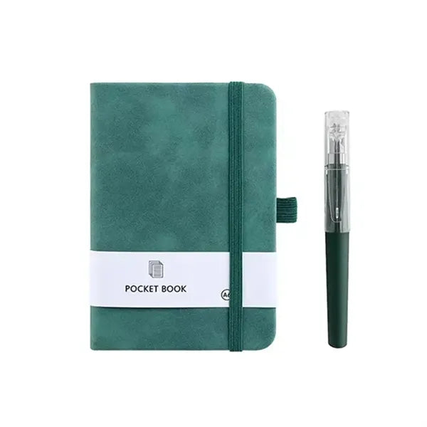 PU Pocket Notebook Journal With Pen