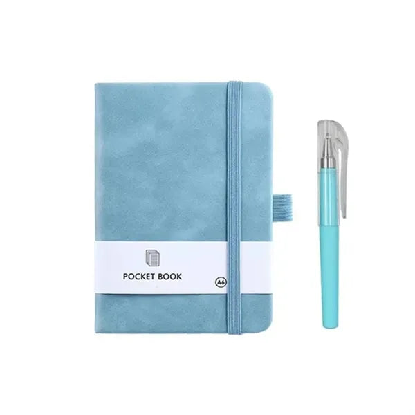 PU Pocket Notebook Journal With Pen