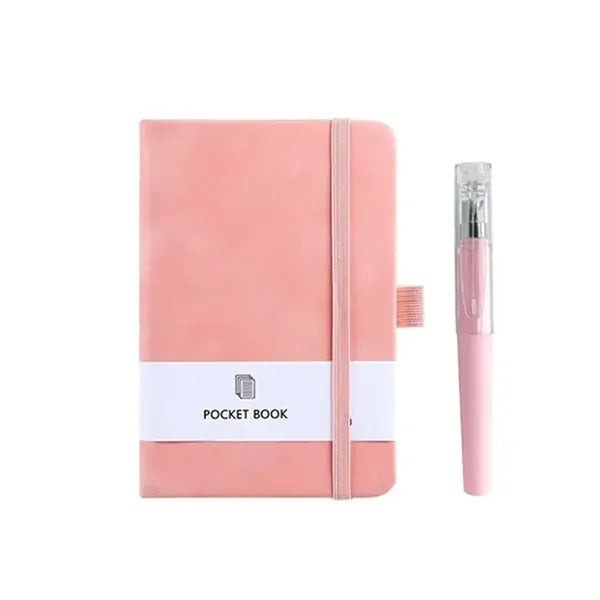 PU Pocket Notebook Journal With Pen