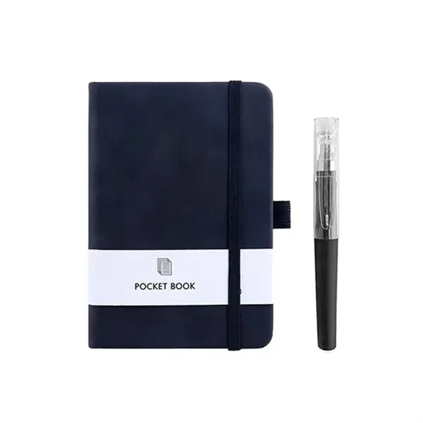 PU Pocket Notebook Journal With Pen