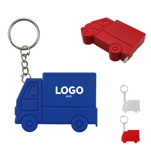 1m/3ft Mini Truck Shape Tape Measure Keychain