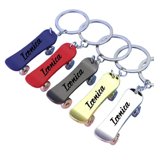 Skateboard Metal Key chain