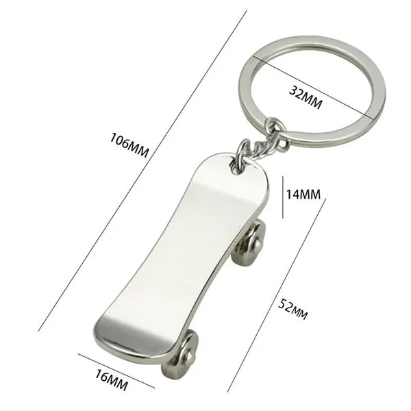 Skateboard Metal Key chain
