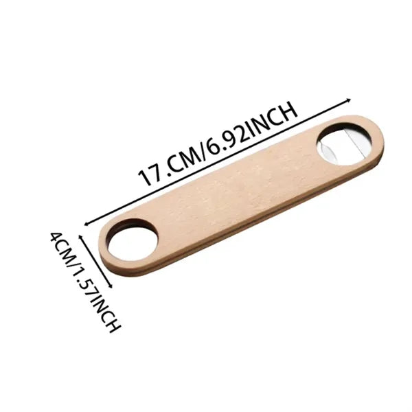 Engraved Flat Bar Style Speed Bottle Opener