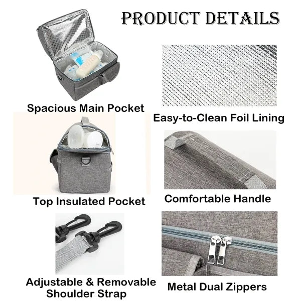 6-Can Dual-Compartment Cooler with Convertible Straps