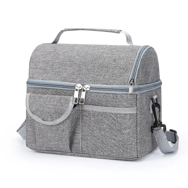 6-Can Dual-Compartment Cooler with Convertible Straps