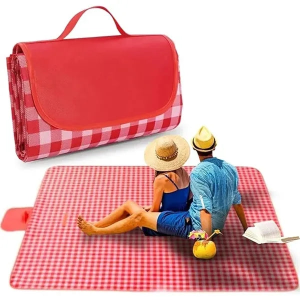 Foldable Tote Beach Blanket Mat for Outdoor Picnic