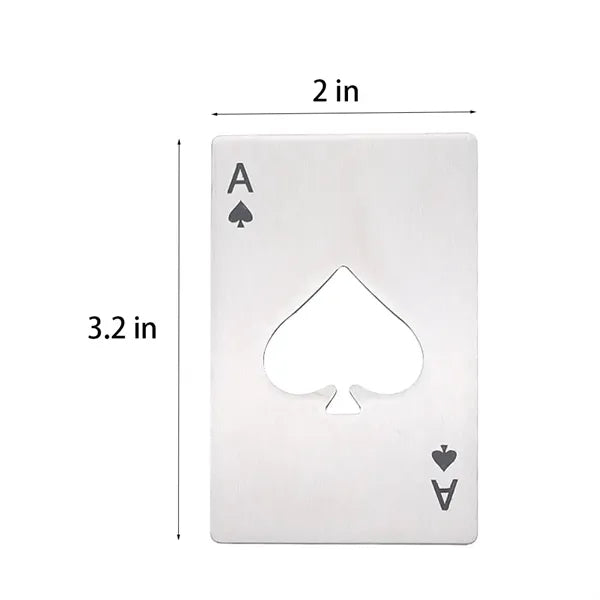Ace Poker Bottle Opener