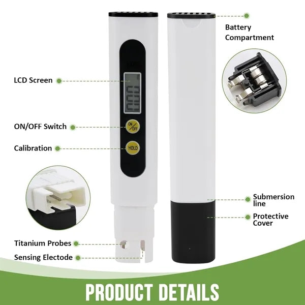 Accurate TDS 0-9990ppm Water Quality Testing Meter