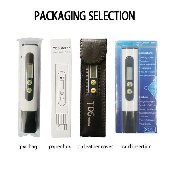 Accurate TDS 0-9990ppm Water Quality Testing Meter