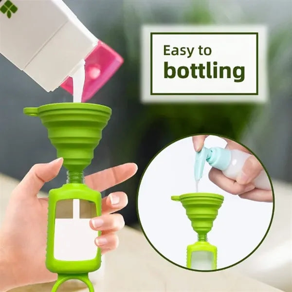 Travel Size Plastic Clear Bottles with Silicone Sleeve