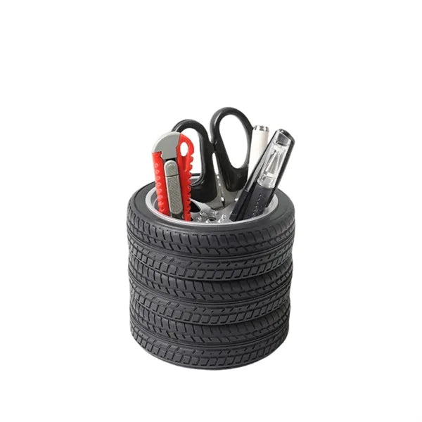 Creative Tire Design Pen Holder