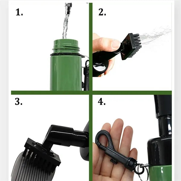 Golf Club Spray Brush: Squeeze To Clean & Play Anywhere