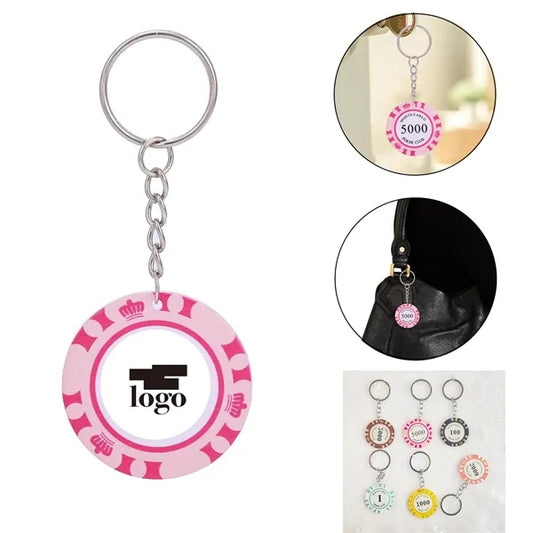 Acrylic Chip Keychain